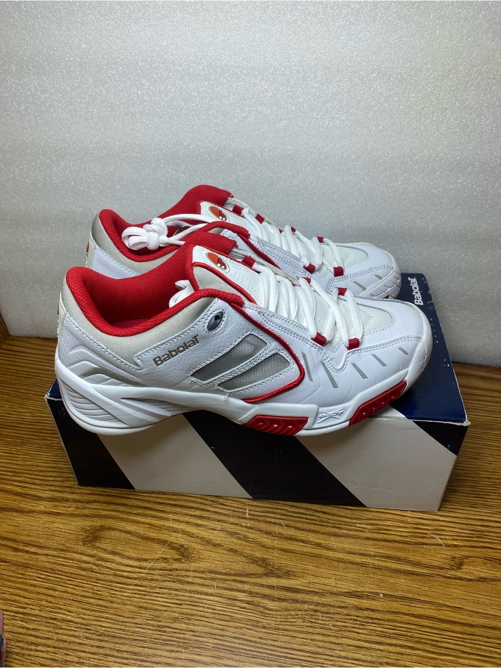 Babolat Tennis Pickleball Shoes Propulse Blast Court White Red Rose Women’s Sz 9